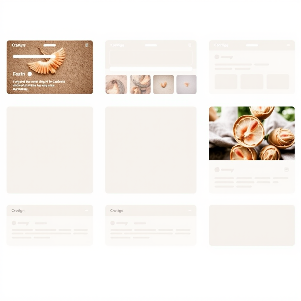 Grid layout preview showing organized widget tiles in a structured 3x3 arrangement with equal spacing